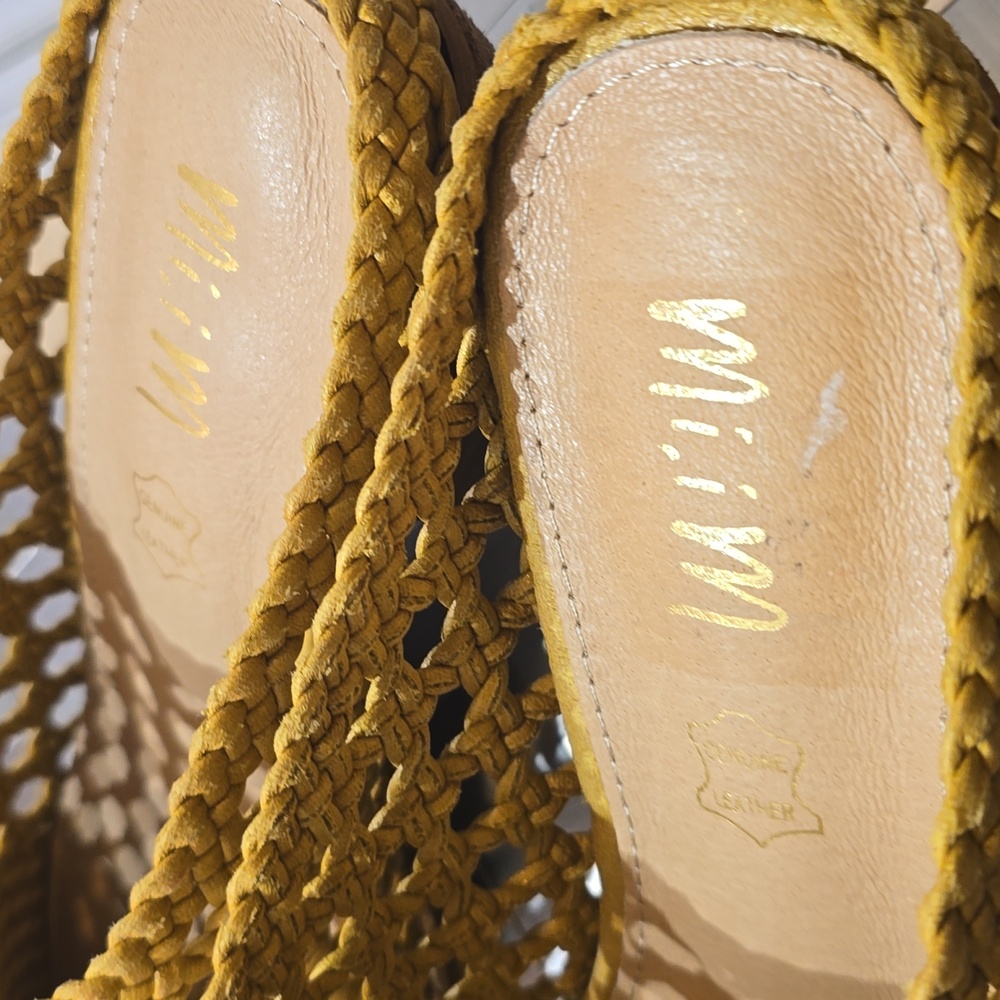 Mi.Mi leather woven‎ mules - Picture 6 of 10